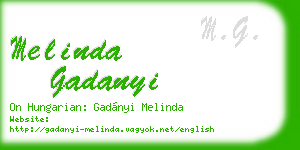 melinda gadanyi business card